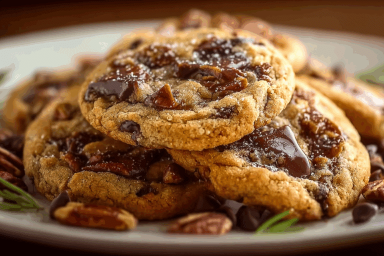 Chocolate Chip Turtle Pudding Cookies