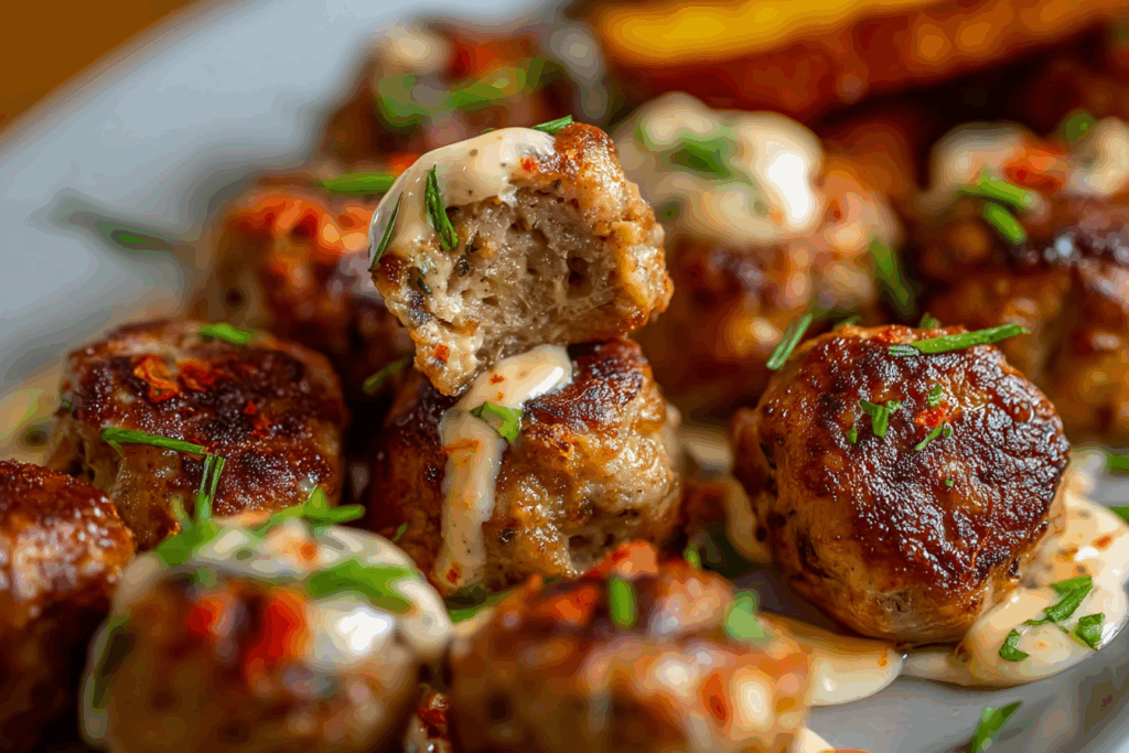 Rotel Spiced Sausage & Cream Cheese Bites
