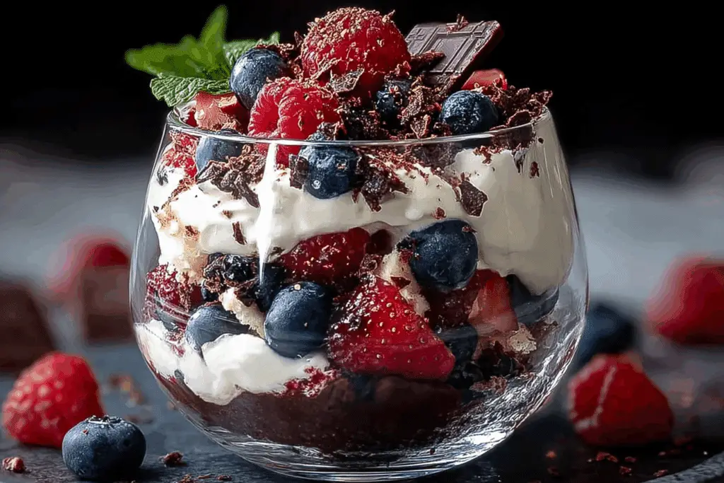 Berry Chocolate Trifle Parfait