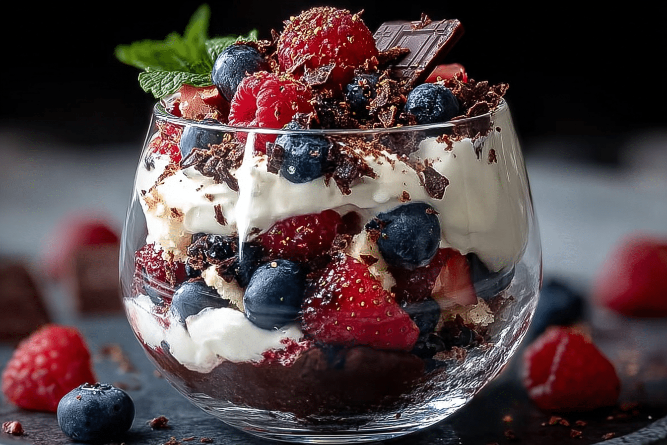 Berry Chocolate Trifle Parfait
