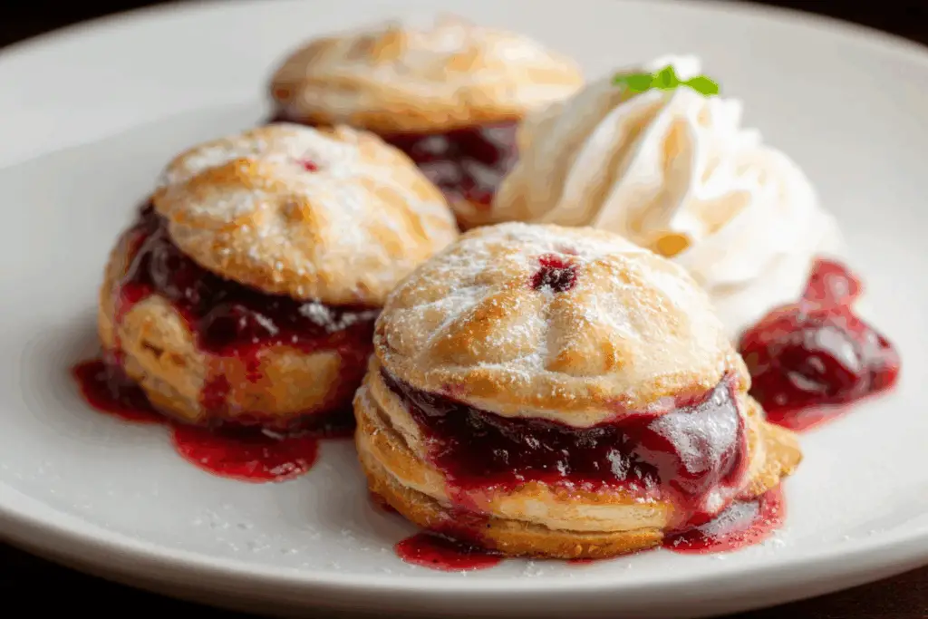 Air Fryer Cherry Cheesecake Biscuit Hand Pies
