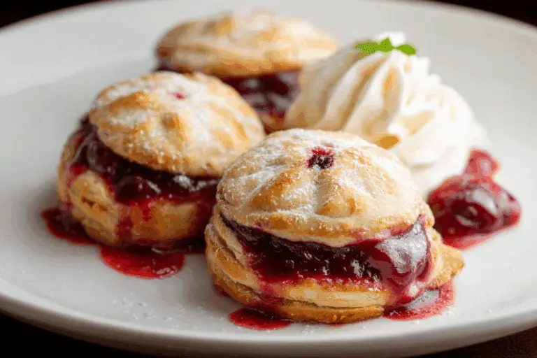 Air Fryer Cherry Cheesecake Biscuit Hand Pies