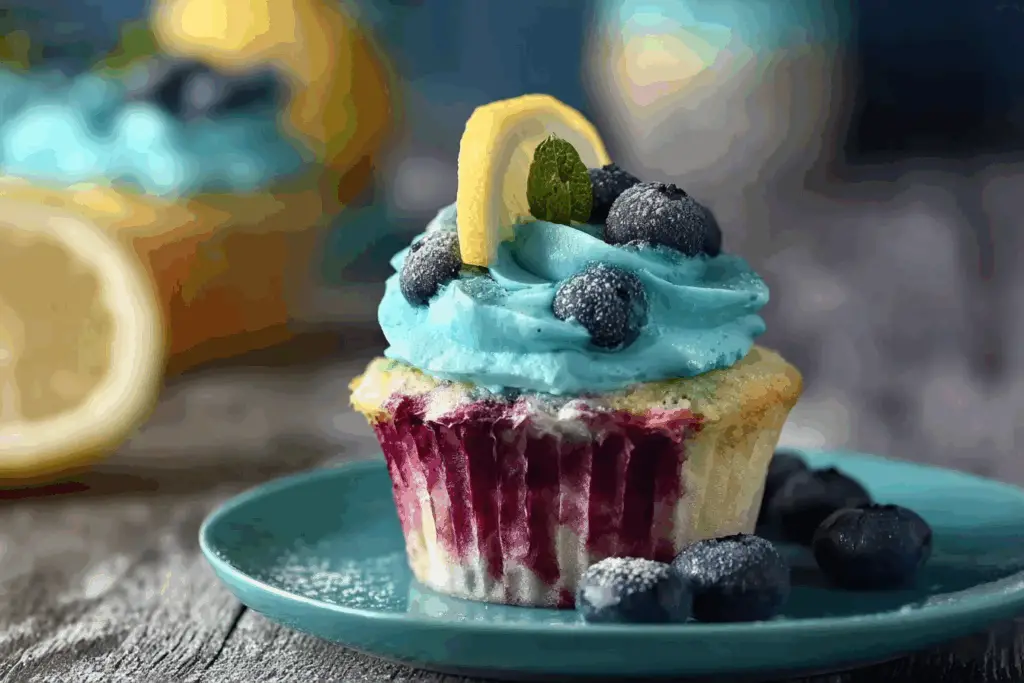 Blueberry Lemonade Cupcakes