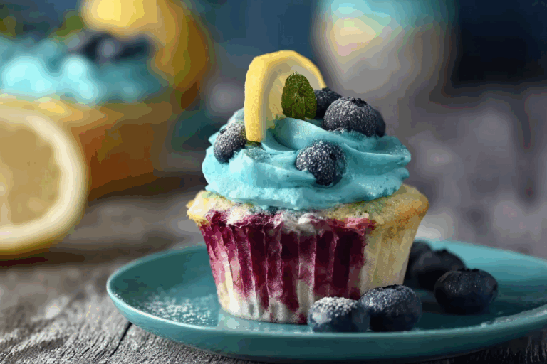 Blueberry Lemonade Cupcakes