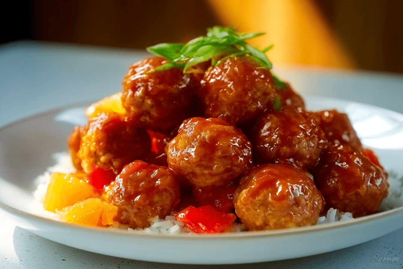Sweet and Sour Meatballs