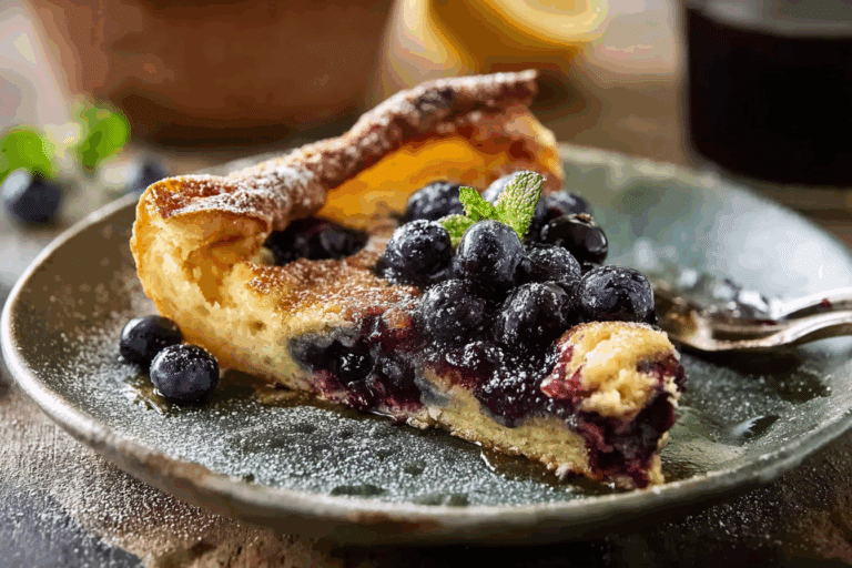 Blueberry Lemon Dutch Baby