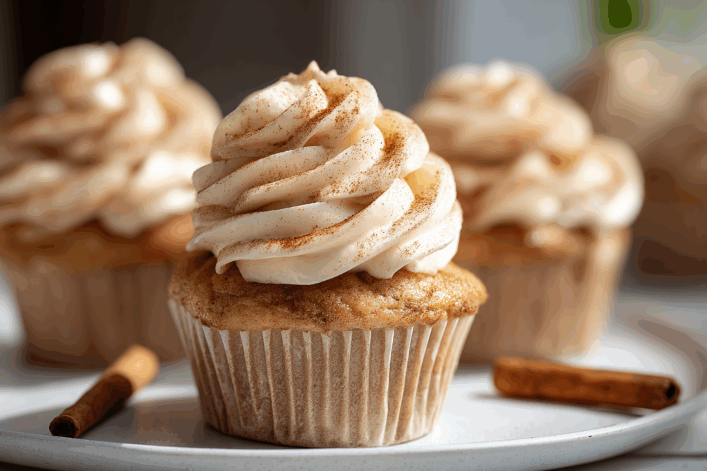 Apple Cider Cupcakes with Brown Sugar Cinnamon Buttercream