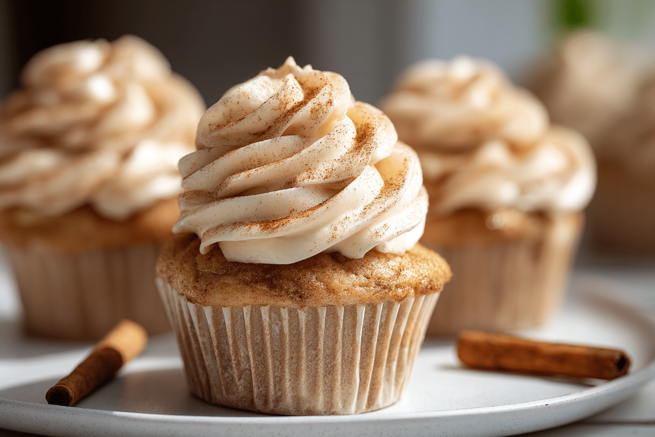 Apple Cider Cupcakes with Brown Sugar Cinnamon Buttercream