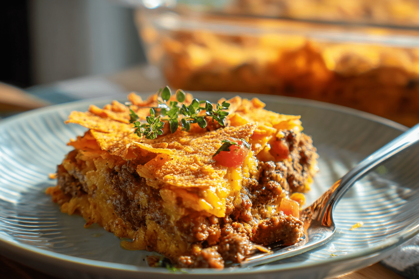 Ground Beef Doritos Casserole