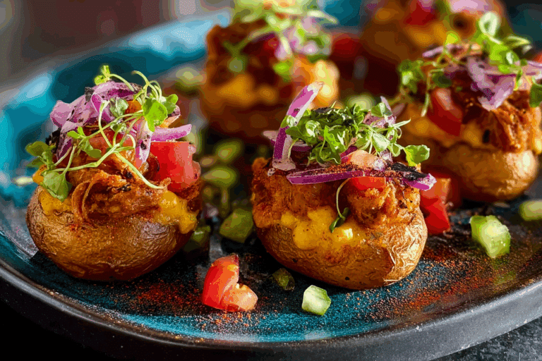 Mini Taco Stuffed Potatoes