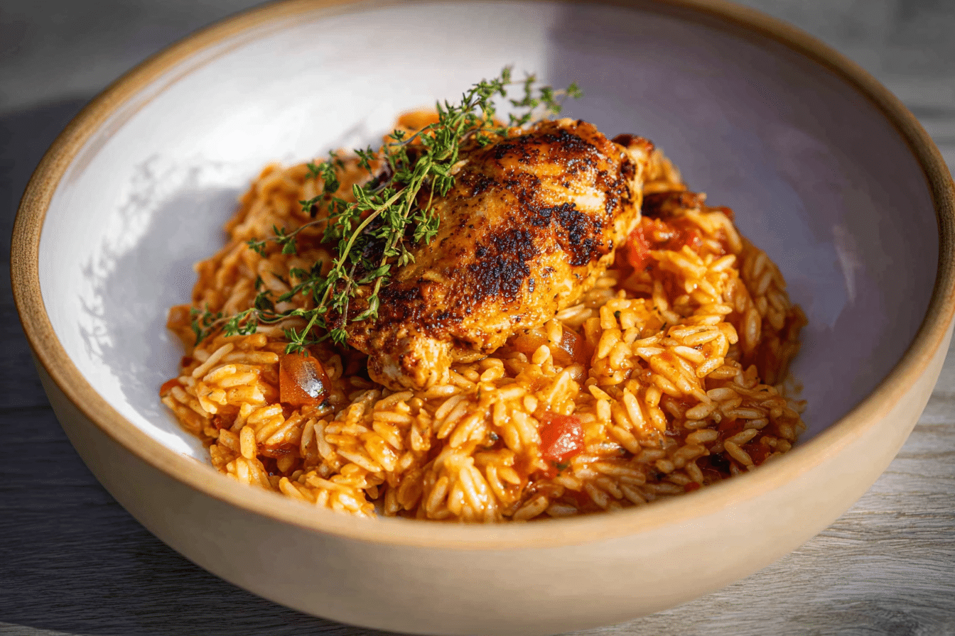 Chicken Orzo Casserole (Giouvetsi)