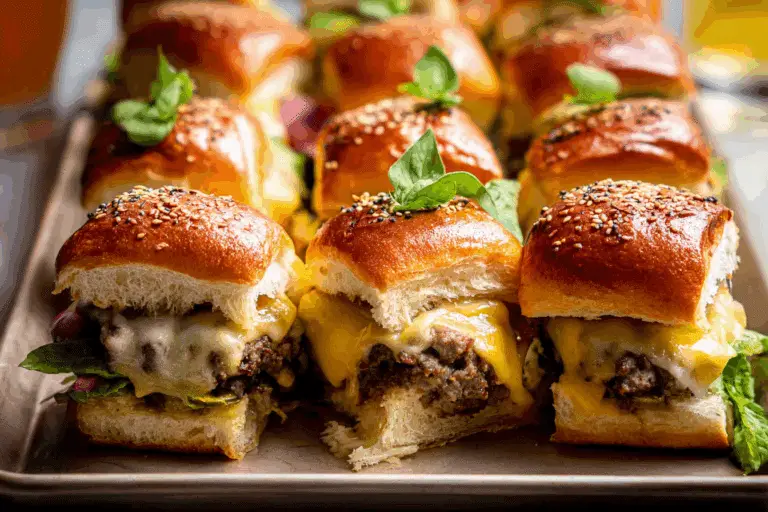Pull Apart Cheeseburger Sliders