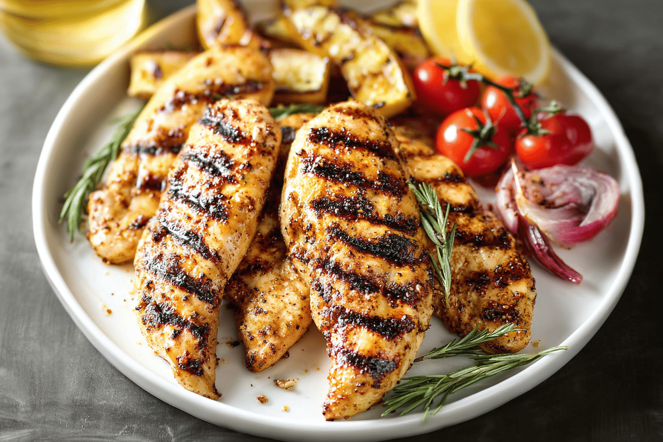 Grilled Honey Mustard Chicken Tenders
