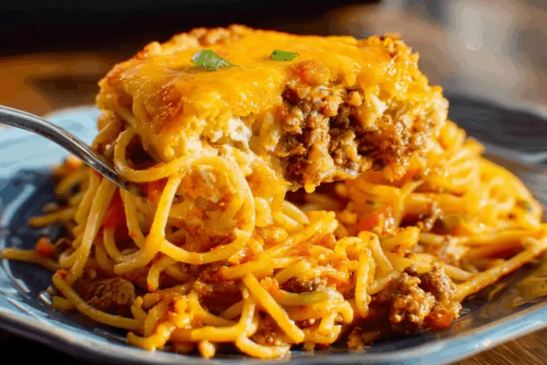 Cheddar Bay Spaghetti Casserole