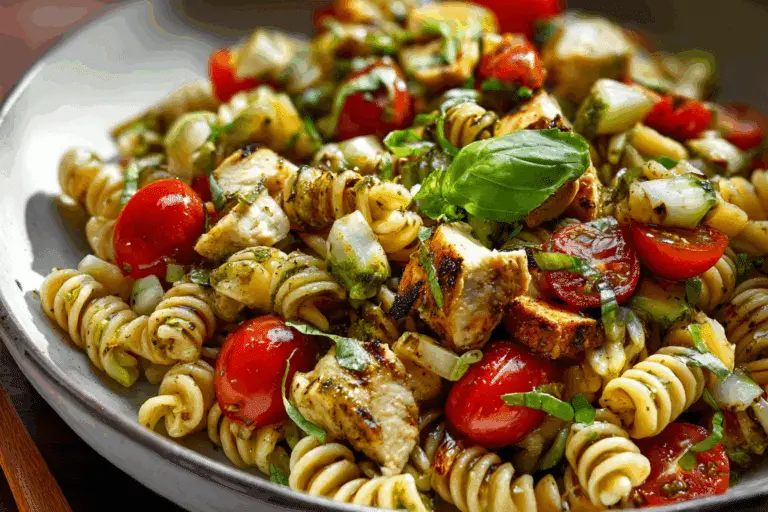 Chicken Caprese Pasta Salad