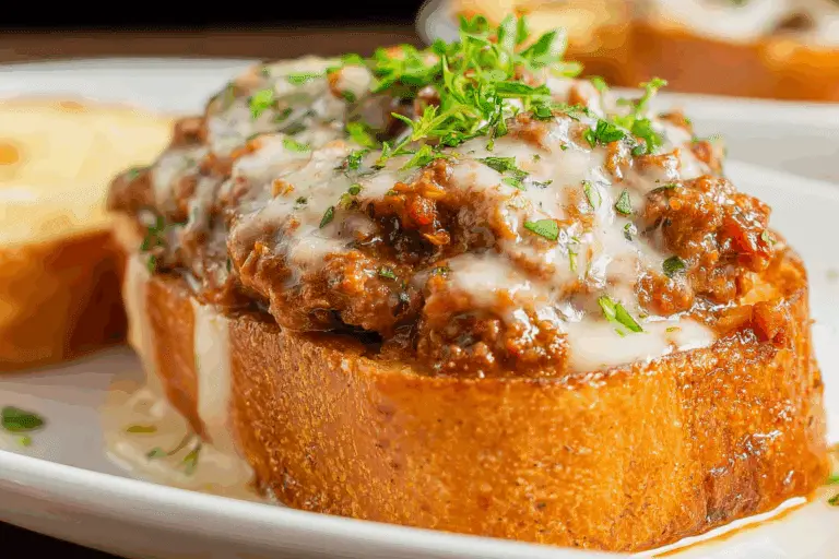 Garlic Parmesan Texas Toast Sloppy Joes