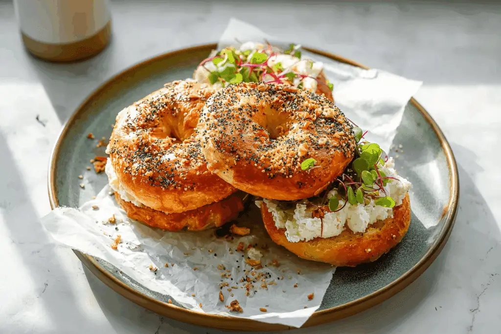 Simple 3 Ingredient Protein Bagels – Air Fryer Recipe