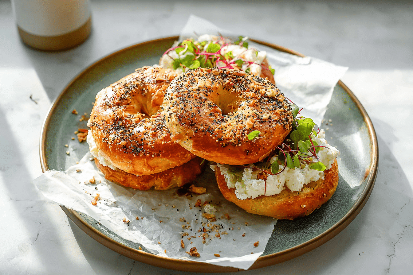 Simple 3 Ingredient Protein Bagels – Air Fryer Recipe
