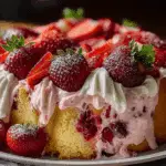 Homemade Strawberry Italian Cream Pound Cake