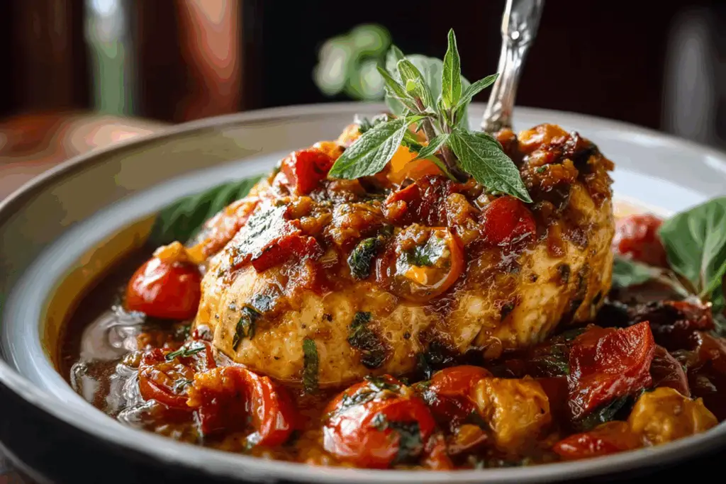 CROCKPOT TUSCAN CHICKEN