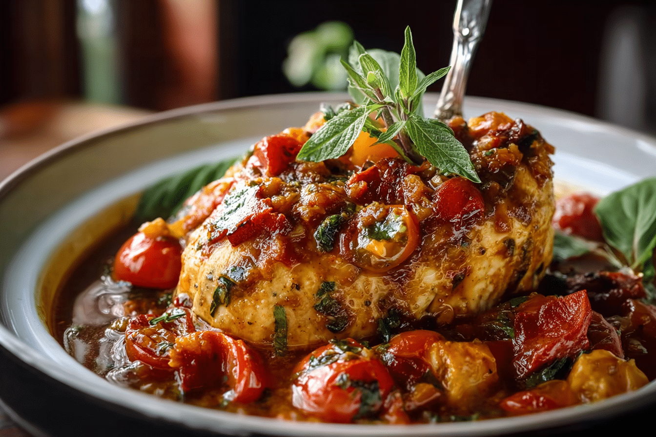 CROCKPOT TUSCAN CHICKEN