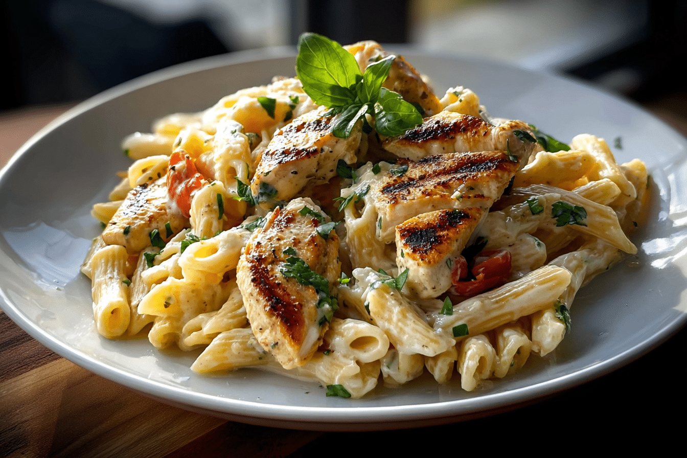 Creamy Garlic Parmesan Chicken Pasta