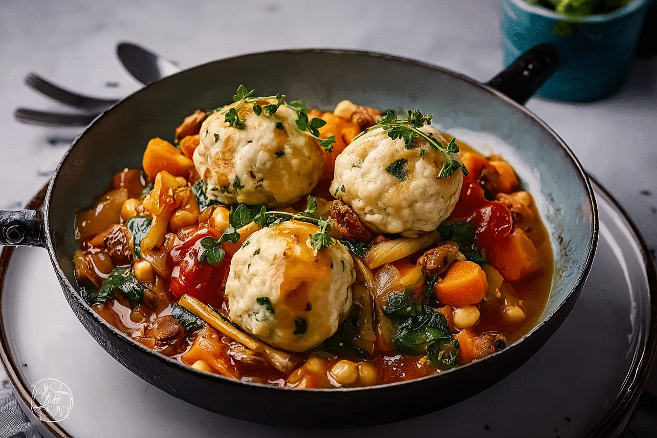 A Vegetable Stew with Cheesy Dumplings for Our Chilly Highveld Weather