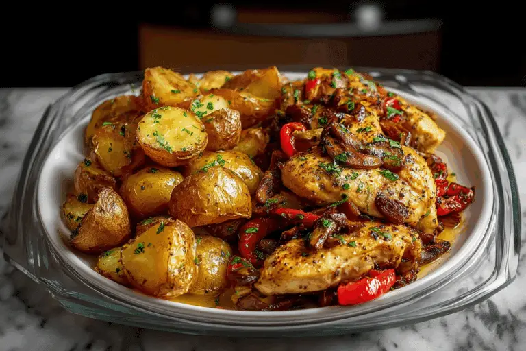Epic Garlic Herb Chicken & Crispy Roasted Potatoes