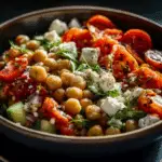 Chickpea Grain Bowl with Feta & Tomatoes