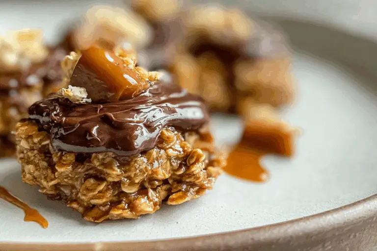 No-Bake Salted Caramel Cookies