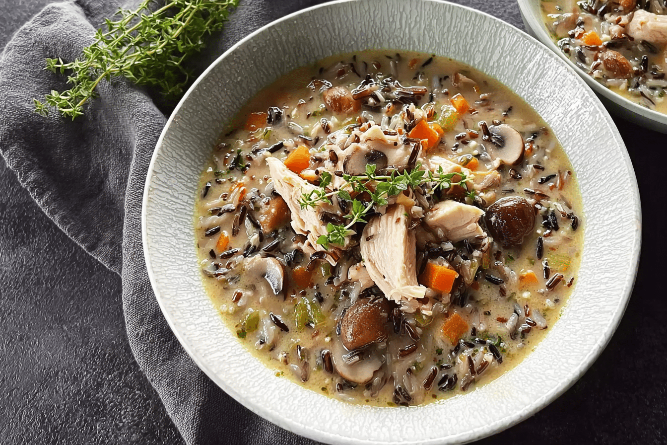 Chicken Mushroom Wild Rice Soup