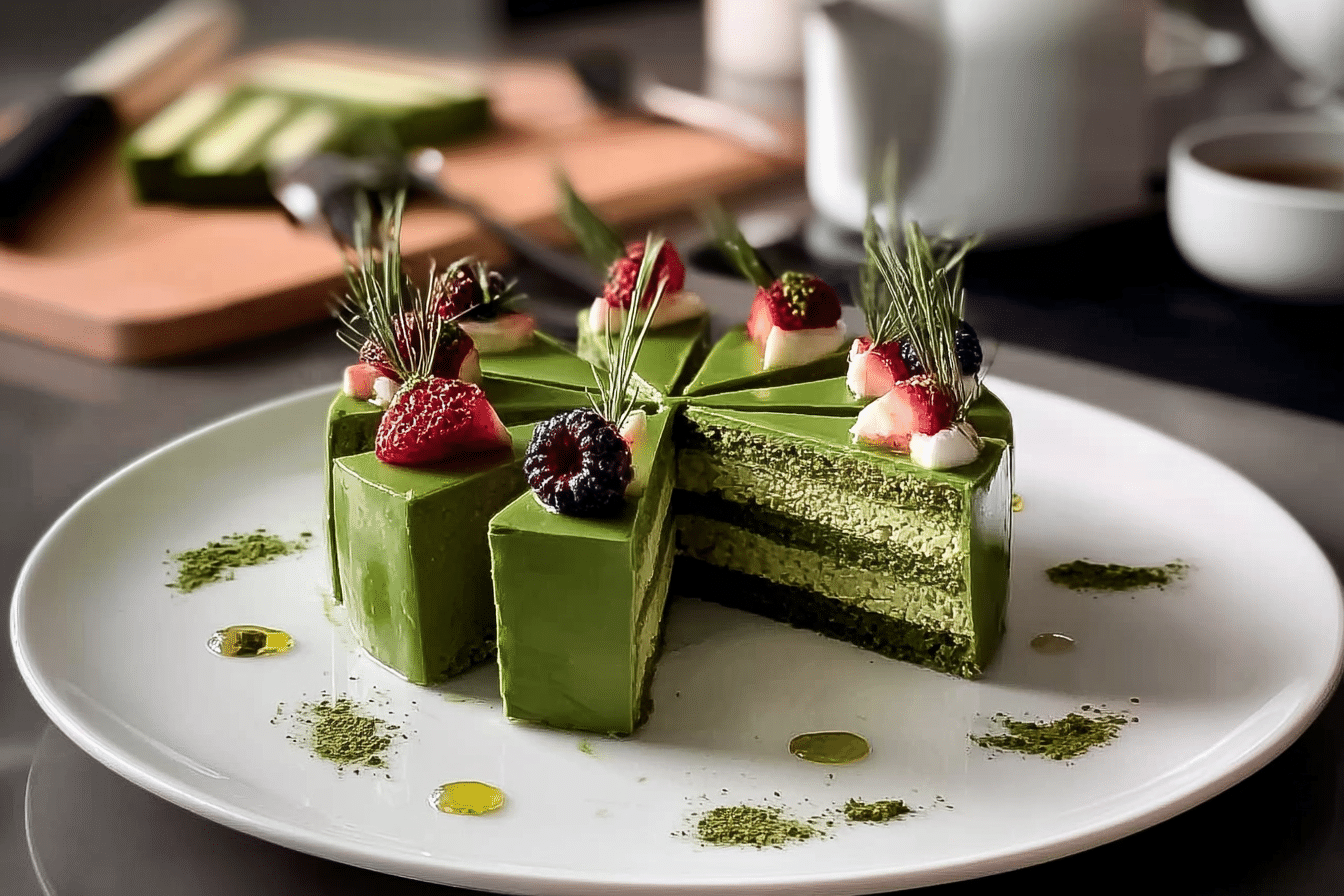Matcha Green Tea Layer Cake
