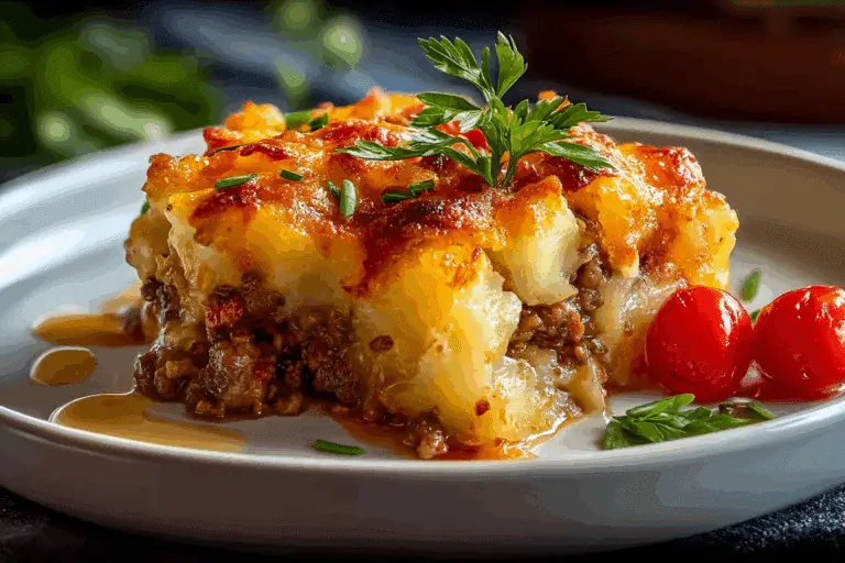 Easy 5-Ingredient Hamburger & Potato Casserole for Cozy Nights