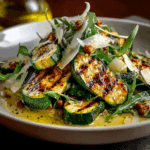 Grilled Zucchini Salad with Lemon Vinaigrette & Parmesan Shavings