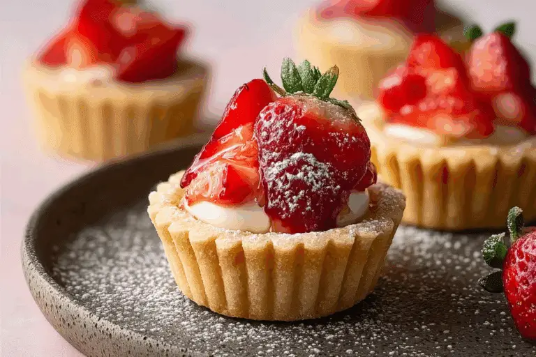 Strawberry Sugar Cookie Cups