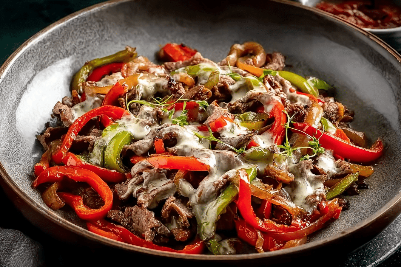 Philly Cheesesteak Skillet