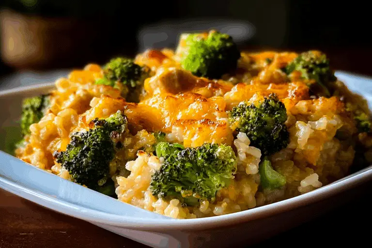 Scrumptious Chicken Broccoli Rice Casserole