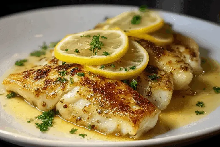 ZESTY LEMON BUTTER FISH FILLET