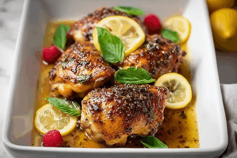 Lemon Crusted Chicken Thighs