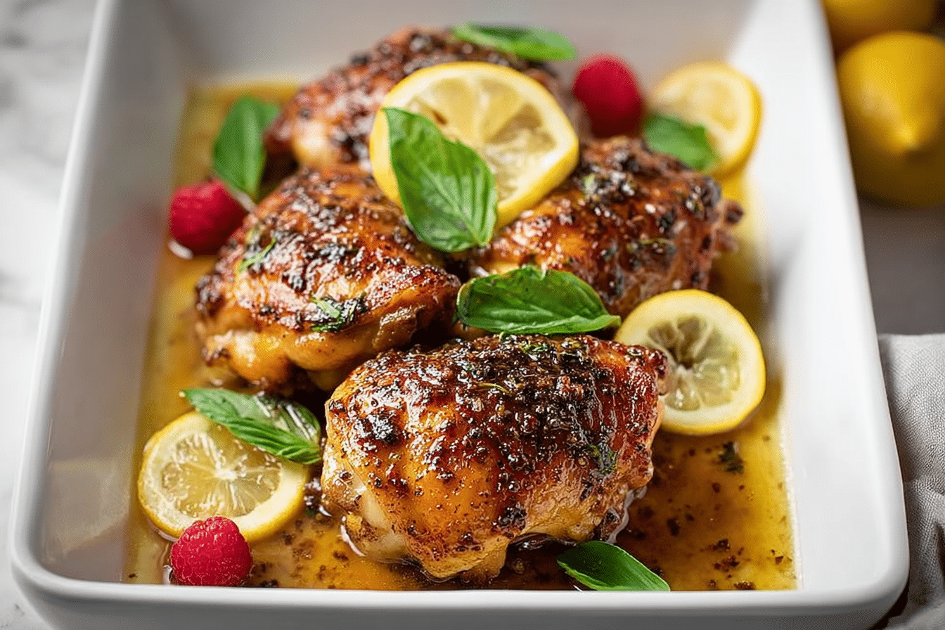 Lemon Crusted Chicken Thighs