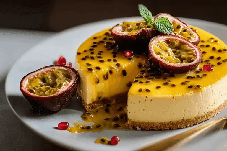 Passion Fruit Cheesecake Traybake