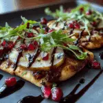 Pear, Brie, and Cranberry Flatbread with Fig Jam and Balsamic Glaze