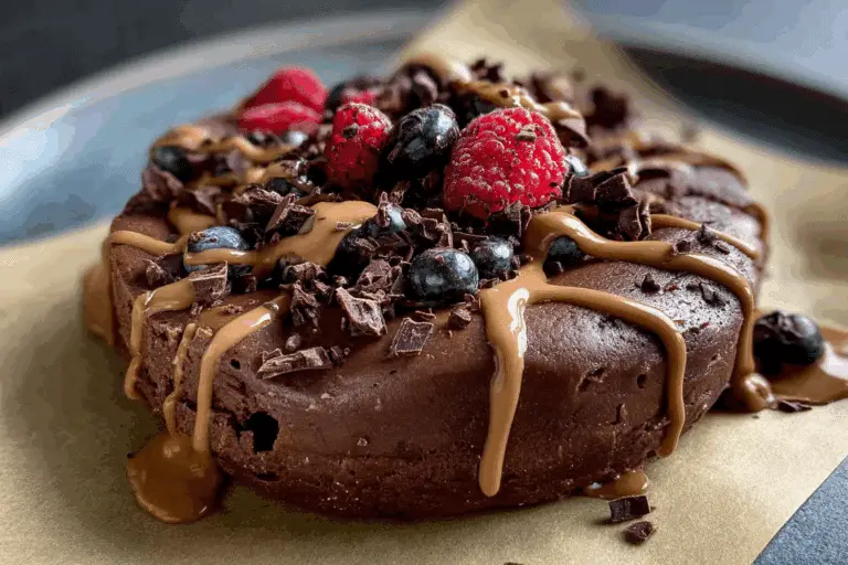 Lighter Chocolate Cottage Cheese Cheesecake