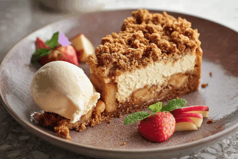 Apple Crumble Cheesecake