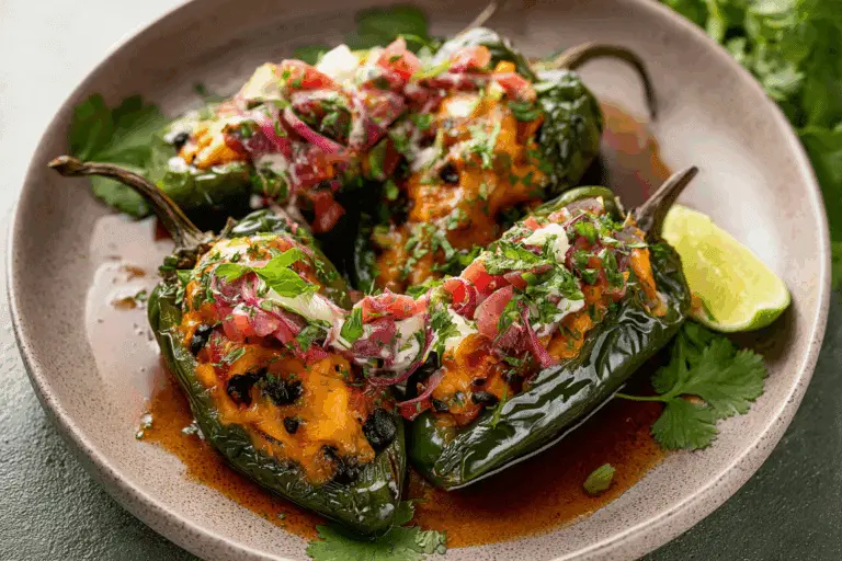 Chorizo-Stuffed Poblano Peppers