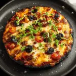 Halloween Pizza with Black Crust