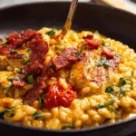 One-Pot Chicken Risoni with Crispy Salami