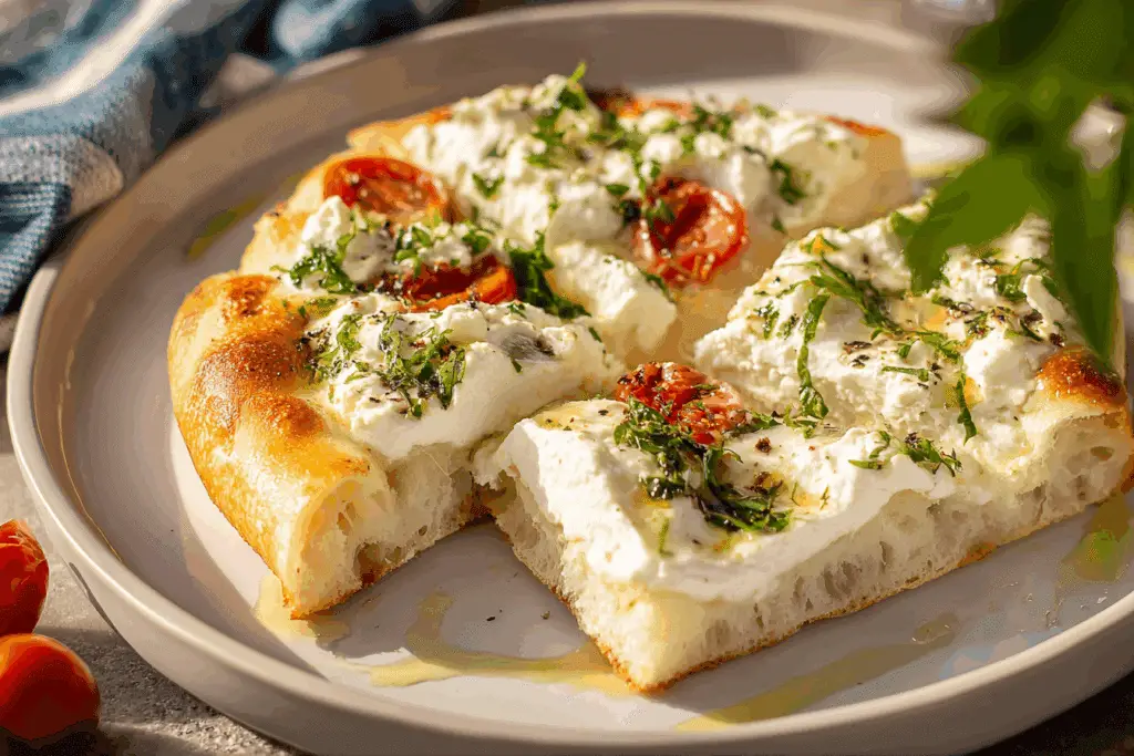 White Pizza Recipe with Ricotta (Pizza Bianca)