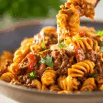 Easy Beef Enchilada Pasta