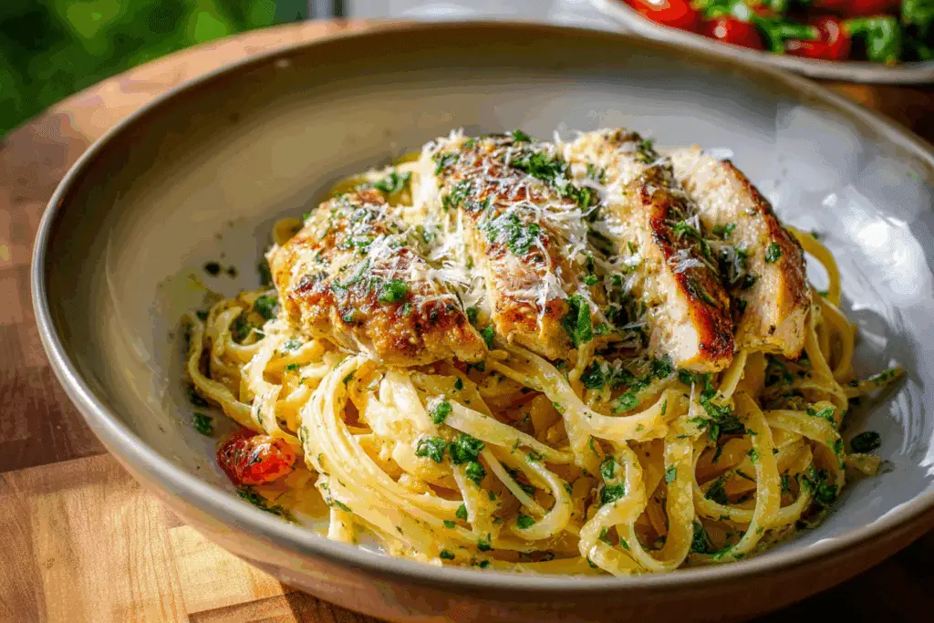 Chicken Garlic Parmesan Pasta